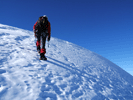 Die letzten Meter zum Gipfel der Schneekuppe