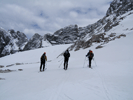 Am Gosaugletscher beim Rückweg zur Steinerscharte (im Hintergrund)