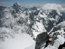 Deon kurz vor dem Gipfel