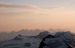 Die Berge des Bergell bei Sonnenaufgang. ©by Marco Klüber