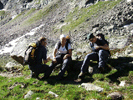 Jürgen, Claudschi und Doris gut gelaunt bei einer kurzen Pause