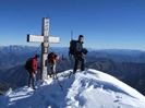 Bei Traumwetter auf der Schneespitze, dem Nordgipfel des Hohen Tenn