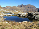 Rückblick während des Anstiegs zum Scharnock auf die Samspitze und den Zwerfenberg