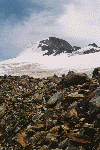 Der Gipfelaufbau beim Abstieg zur Similaunmhütte.