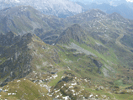 Die Wurmwand von oben, vm Gipfel der 200m höheren Seekarspitze