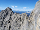 Weiter oben sieht man schön auf den Watzmanngrat der Südspitze zieht