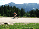 Ist man erst einmal über Waldgrenze hat man immer einen schöne Aussicht. Hier der Blick auf den Schmittenstein und Schlenken.