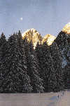 Monduntergang im Tennengebirge