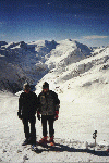 Am Gipfel, dahinter die sanften Gletscherhänge des Großvenedigers.