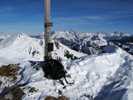 Am wenig besuchten Gipfel des hohen Mahdsteins. Herrliche Aussicht auf die nahen Leoganger Steinberge und den Hochkönigstock