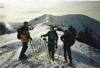 Am Gipfel der Marbachhöhe, im Hintergrund der Kamm mit Klingspitz und Hochkasern