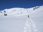 Ab der Postalm, wo die Forststraße endet, eröffnen sich perfekte Skihänge