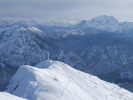 Schöner Blick über den Zennokopf in die Berchtesgadener Alpen (Watzmann)