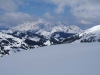 Blick nach Norden auf die Loferer Steinberge.