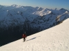 Am Teufelsmühlkees wird es flacher und wir können wieder mit Ski gehen