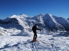 Im Sattel zw. Sonntagkarhöhe und Roßkogel - hier beginnt die Abfahrt zum Oberhüttensattel.