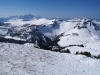 Blick über den gesamten Routenverlauf vom Trattberg (links) bis zur Genneralm.